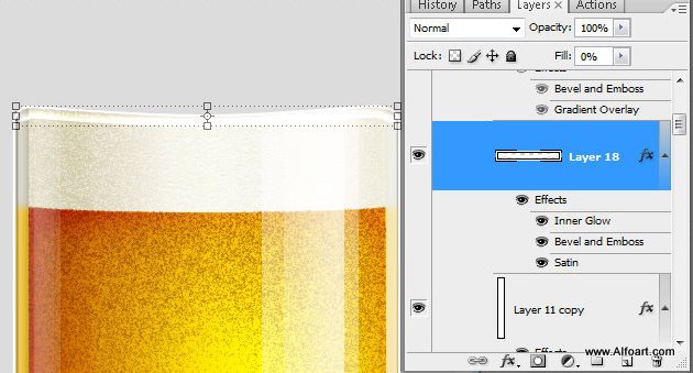 Shiny Cold Beer Glass Illustration with colorfull liquid inside and splashing effect.Create realistic glossy glass with liquid in them, make reflections and shadows